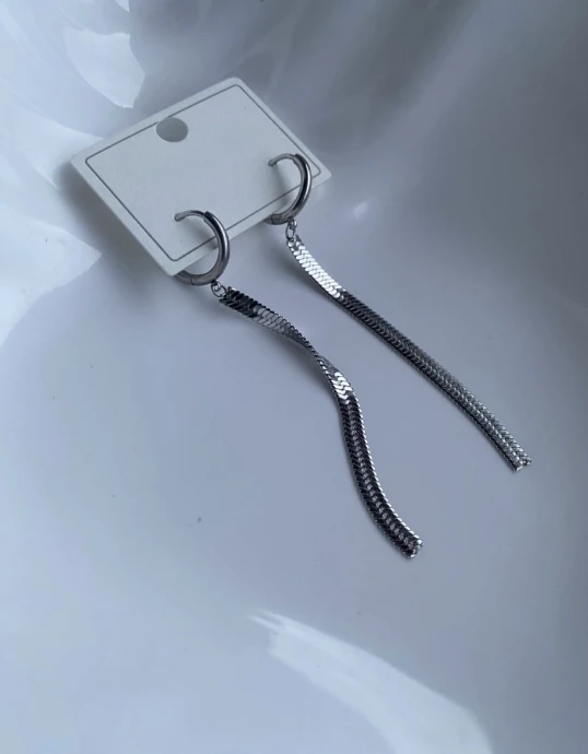 Silver Flow Earrings