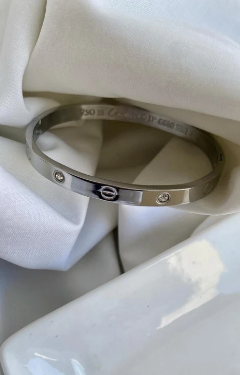 Silver Cartier Bangle