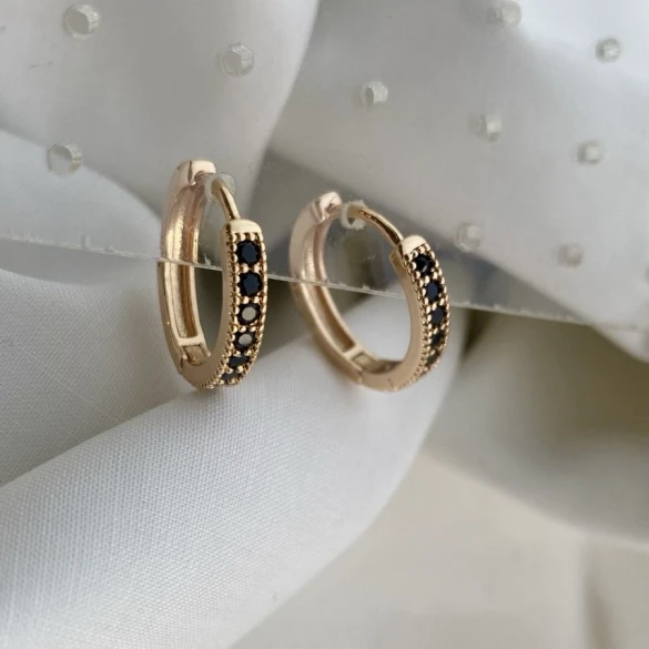 Midnight Bronze Hoops