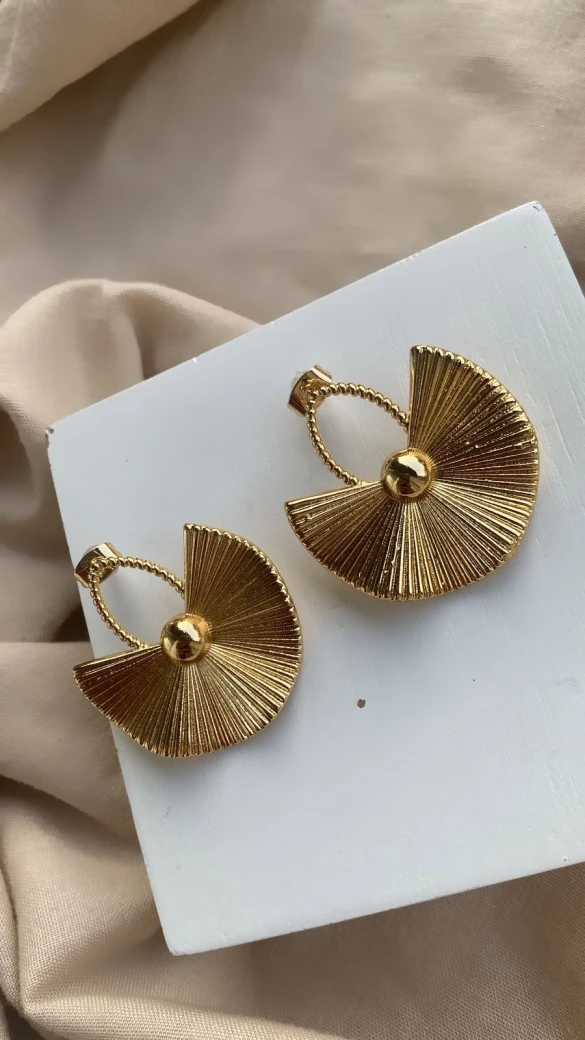 Sunburst Fan Earrings