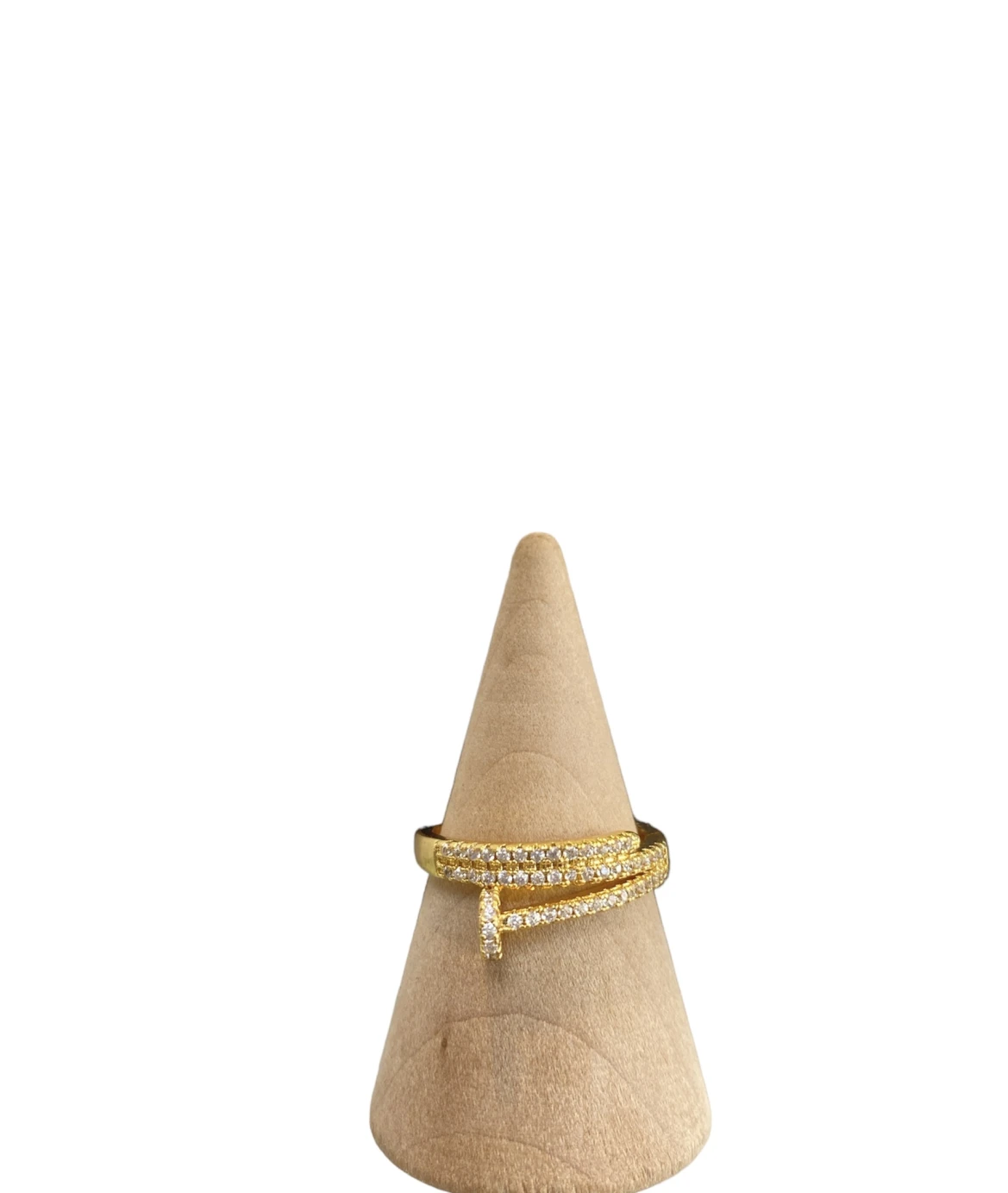 Golden Nail Ring