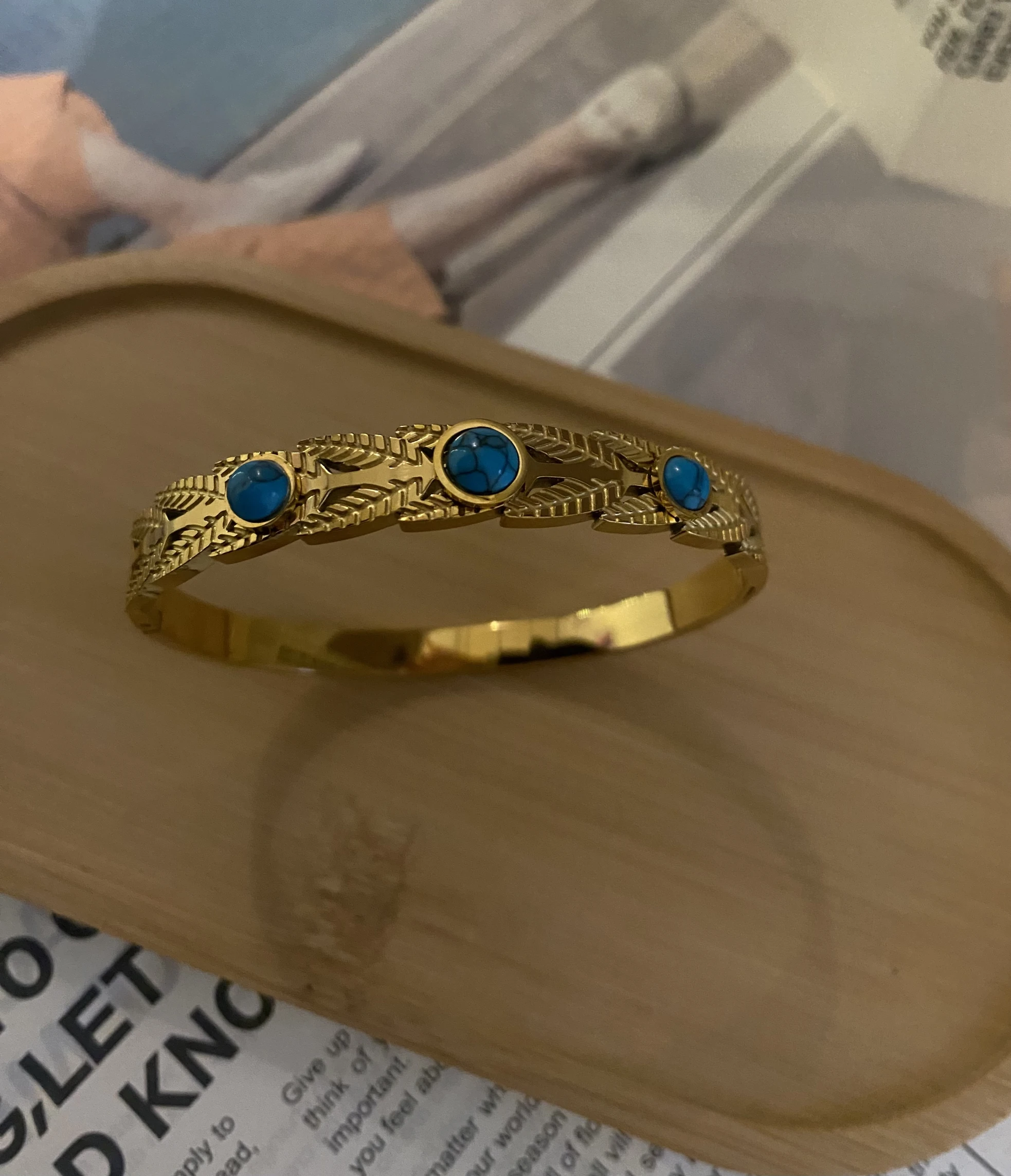 Turquoise Vine Bangle