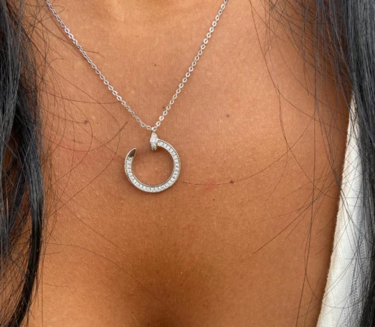 Silver Loop Necklace